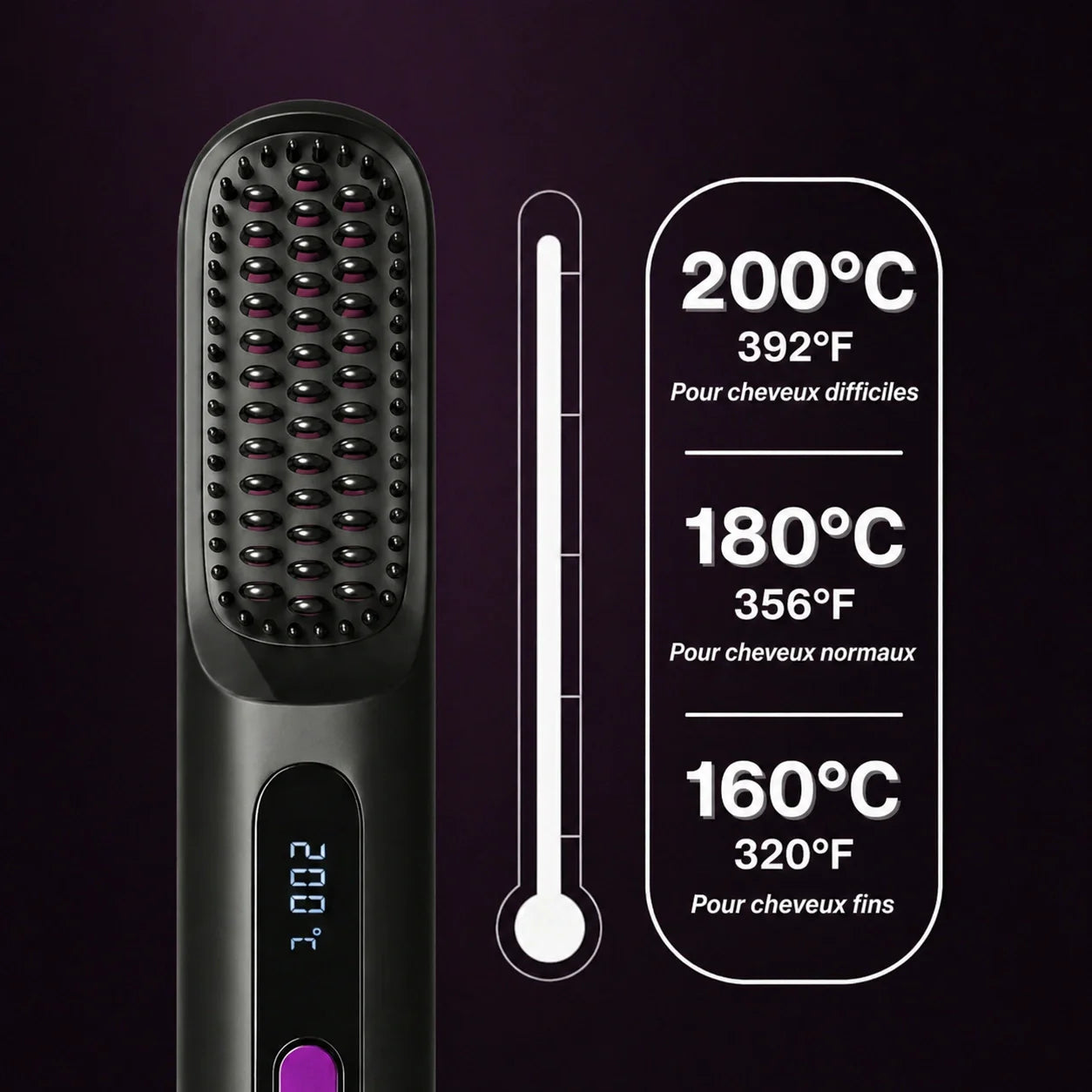 Lissorya™ | Brosse pour Cheveux Courts