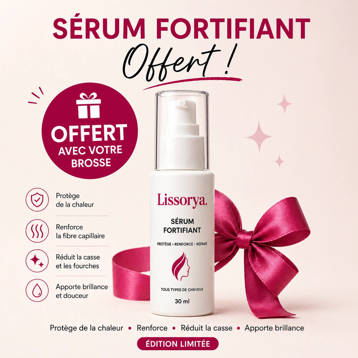 Lissorya™ | Brosse pour Cheveux Courts