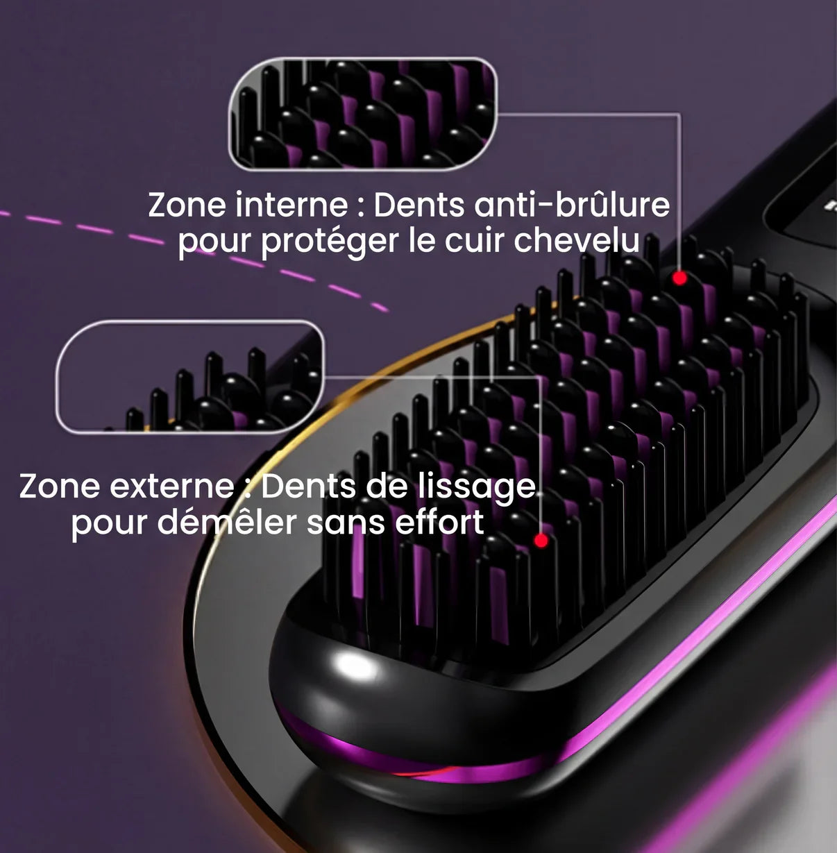 Lissorya™ | Brosse pour Cheveux Courts